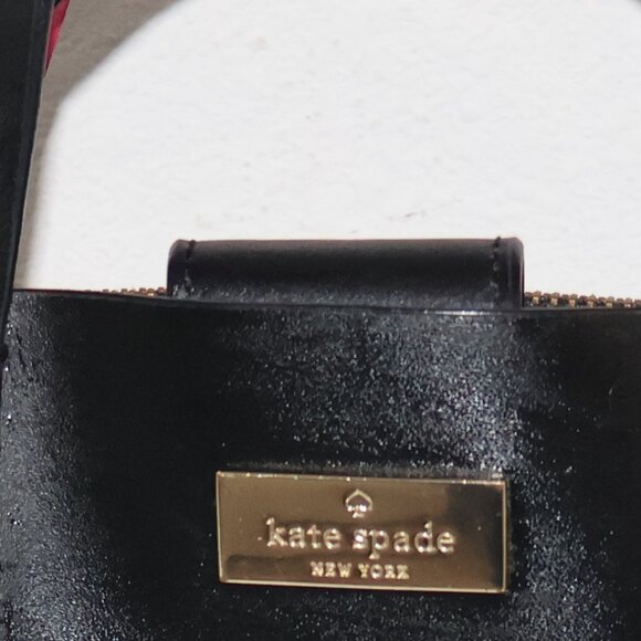 Kate Spade New York Black Pink Leather Putnam Drive Anissa Satchel - Picture 6 of 12